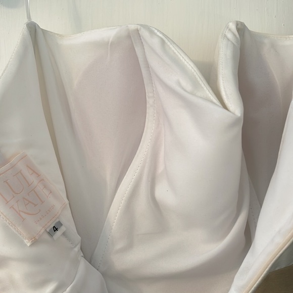 Lula Kate dress- tan and white stripes - Picture 4 of 4